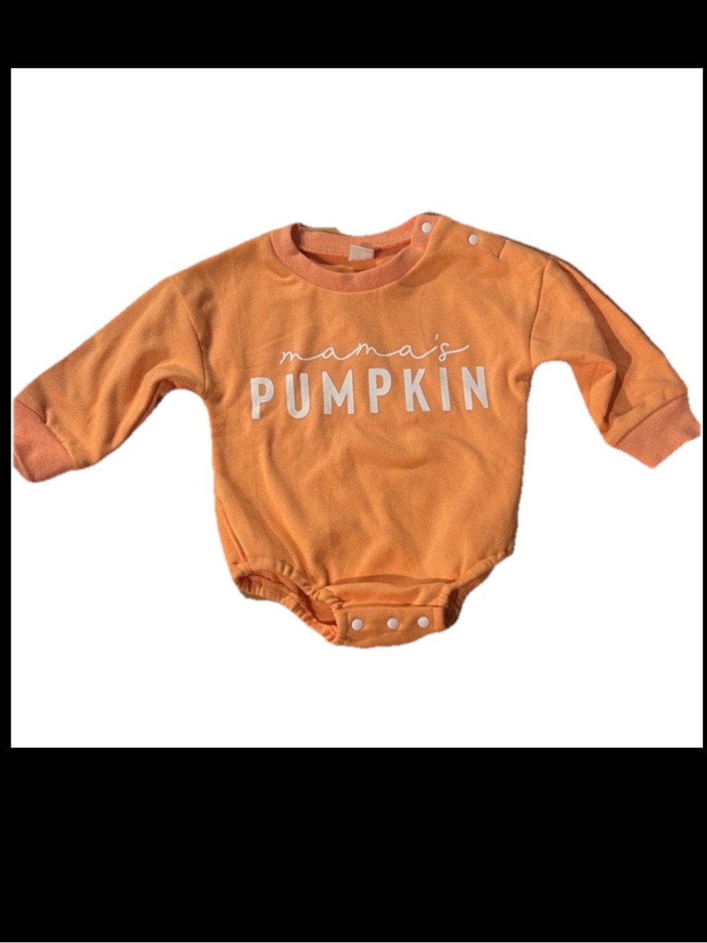 Orange 'Mama's Pumpkin' Kids Onesie